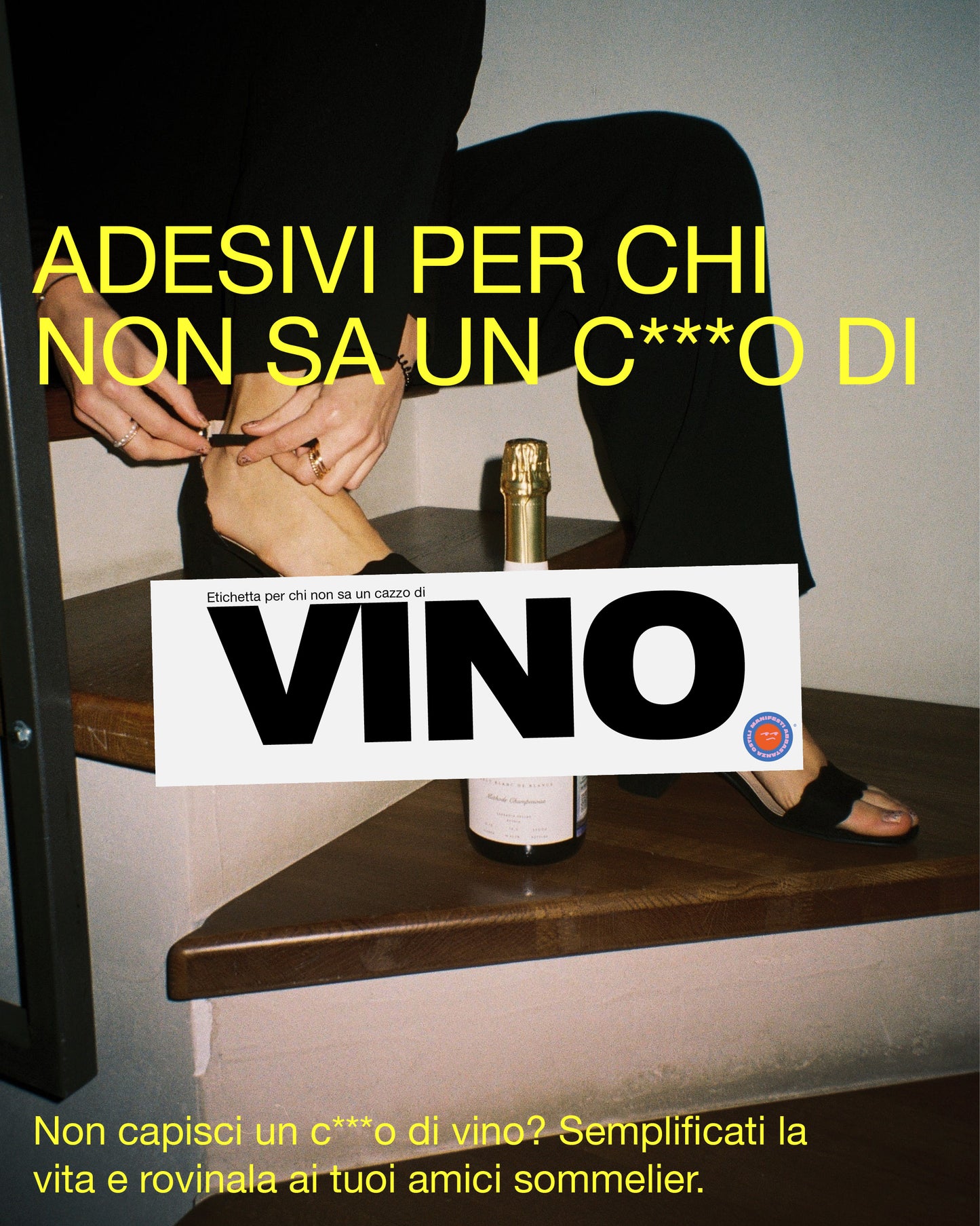 Adesivi per chi non sa un c**o di