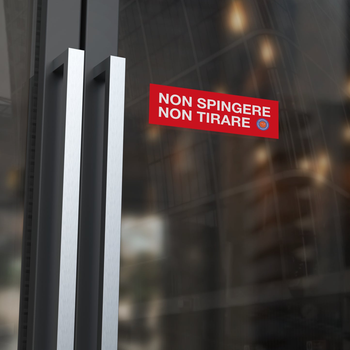 Sticker - Non spingere Non tirare