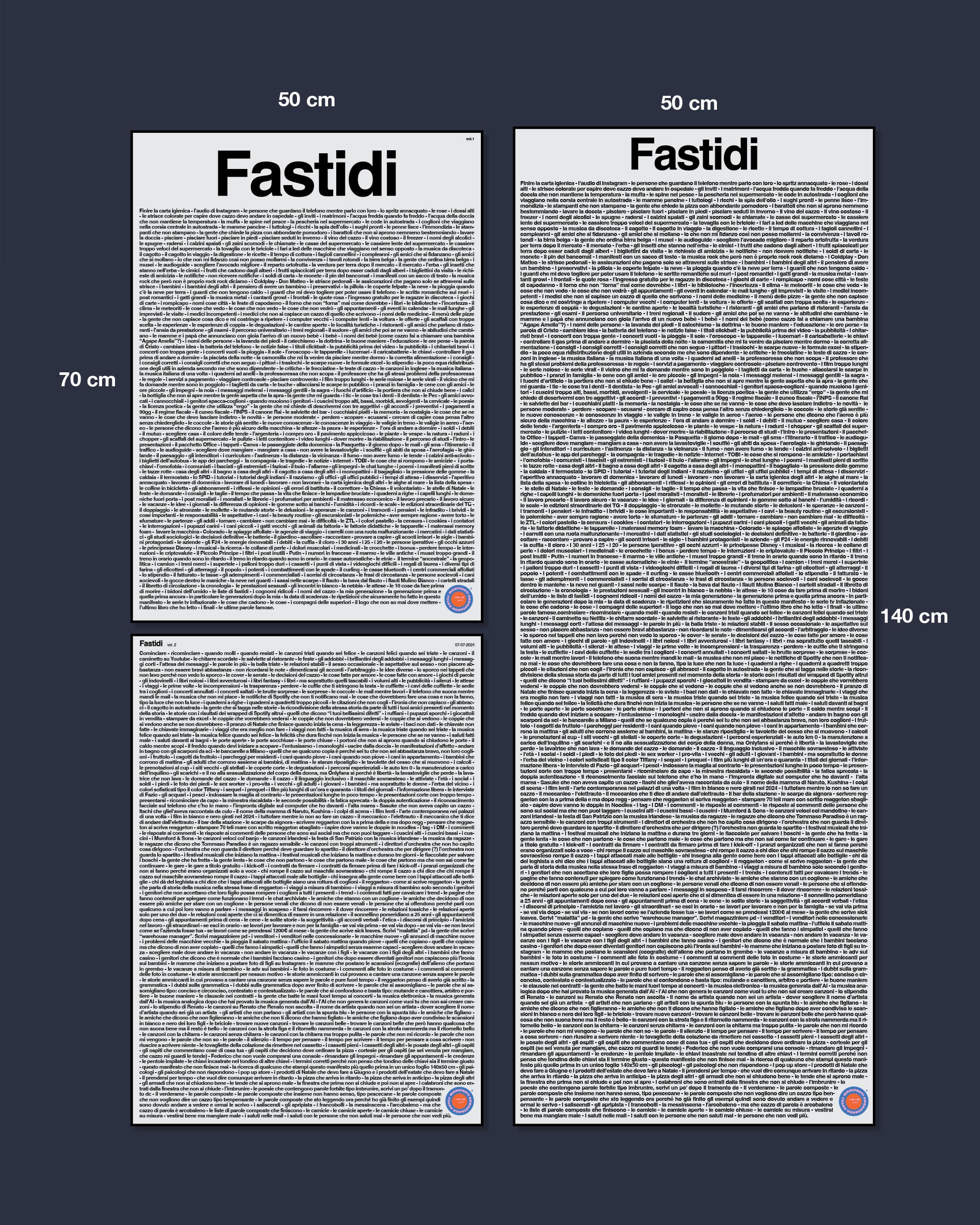 Maglietta Fastidi - vol. 1
