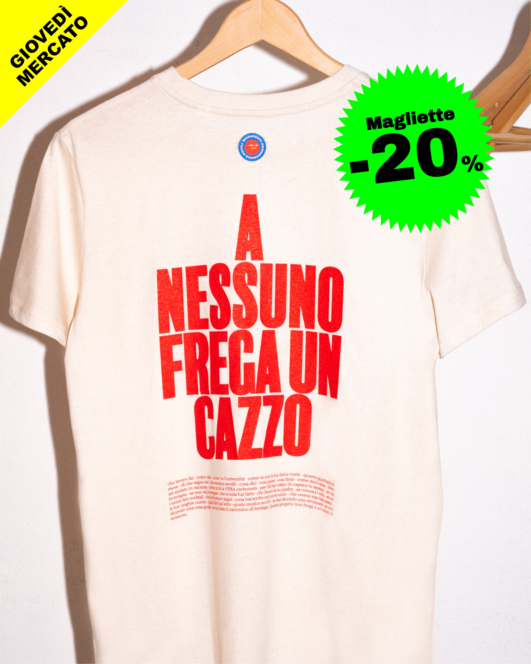 Maglietta A nessuno frega un cazzo