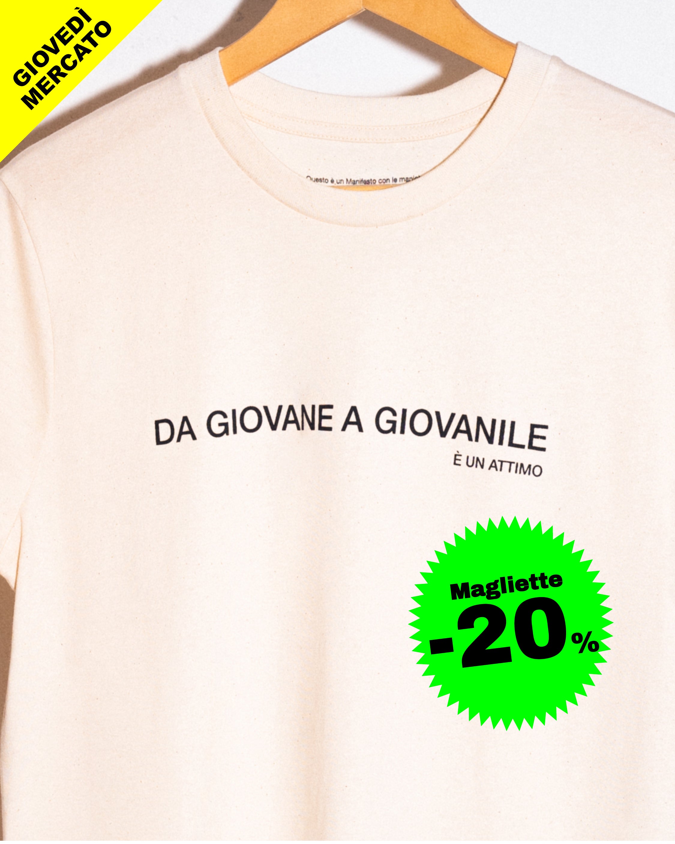 Maglietta Da giovane a giovanile è un attimo