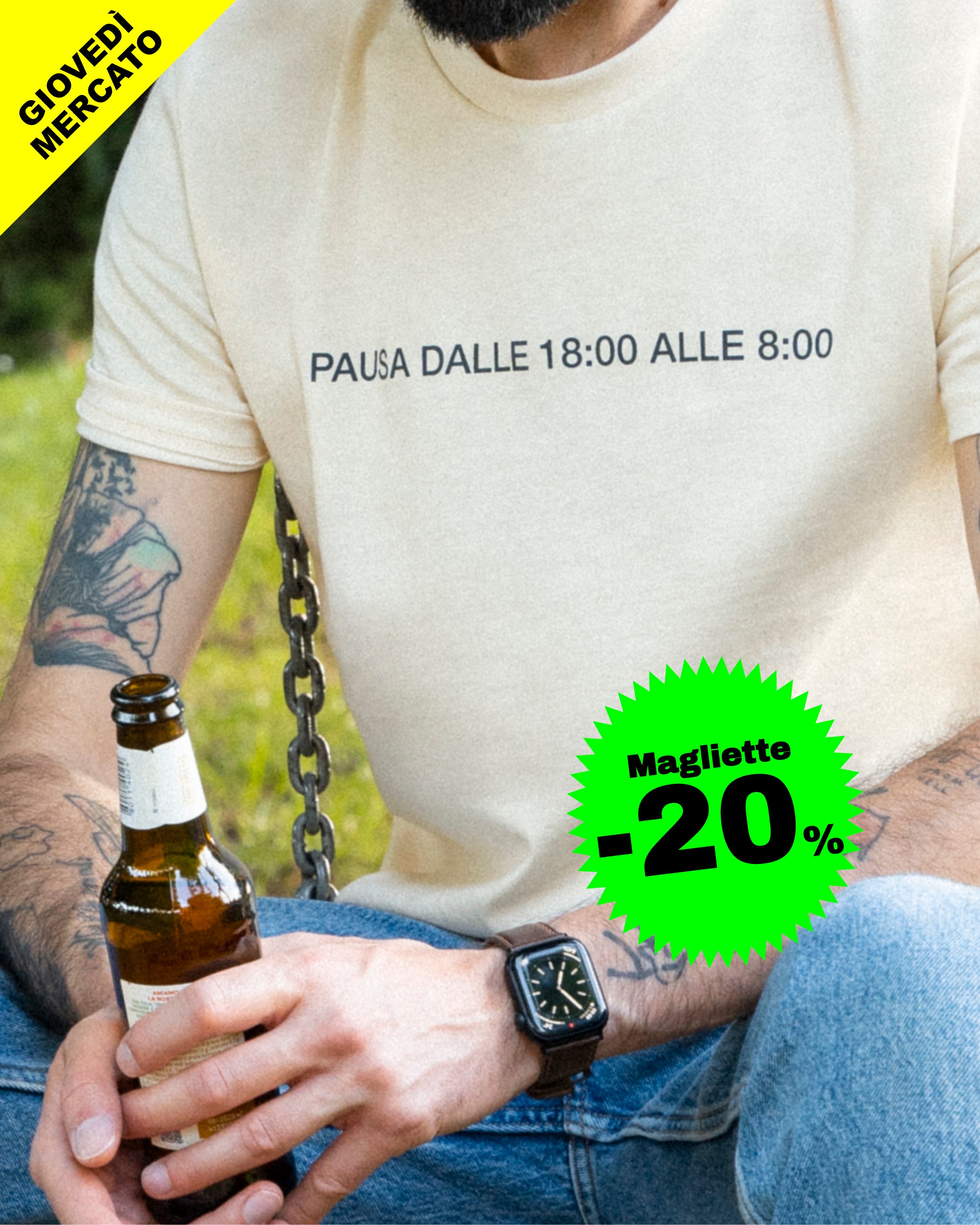 Maglietta Pausa dalle 18 alle 8