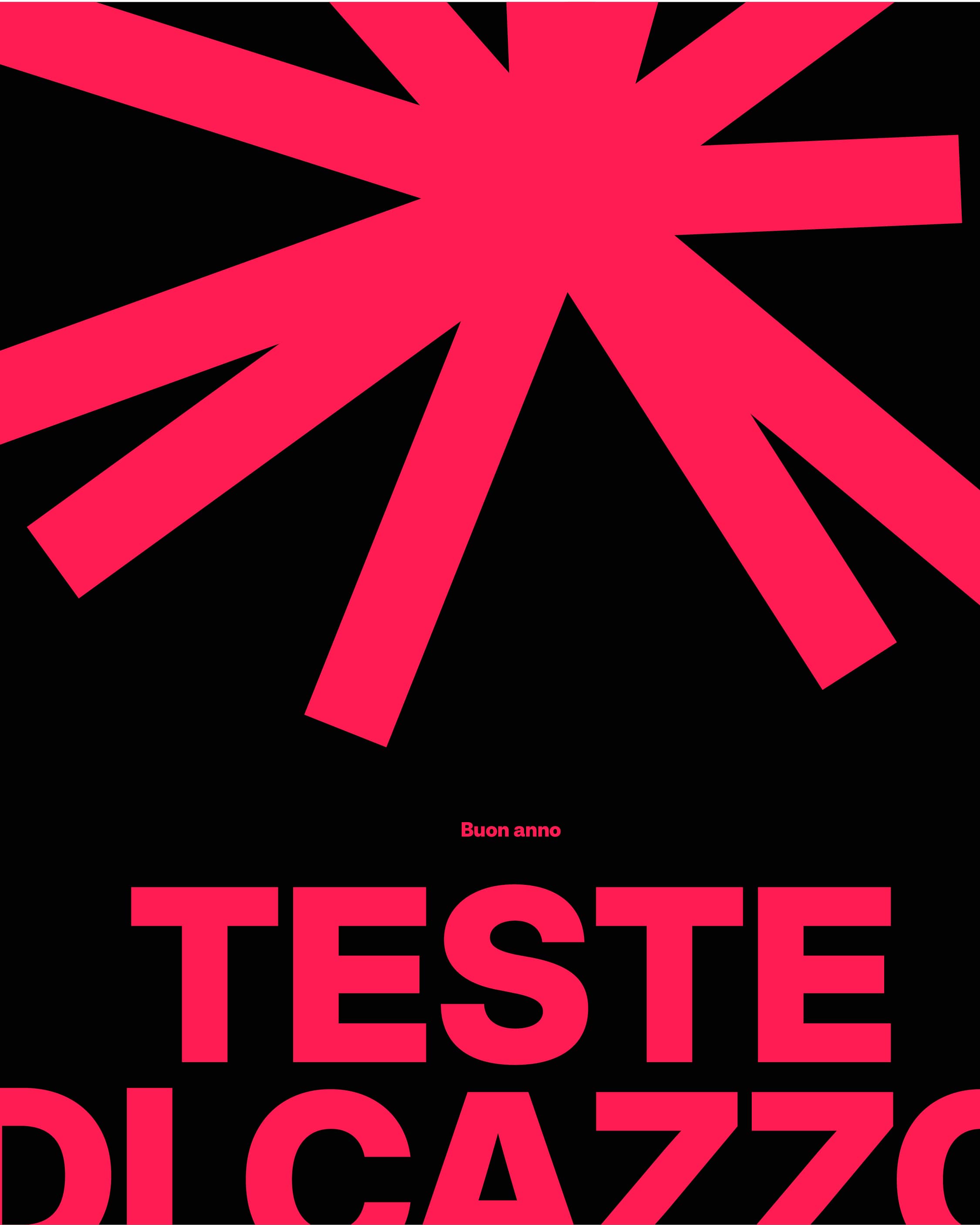 Buon anno teste di cazzo