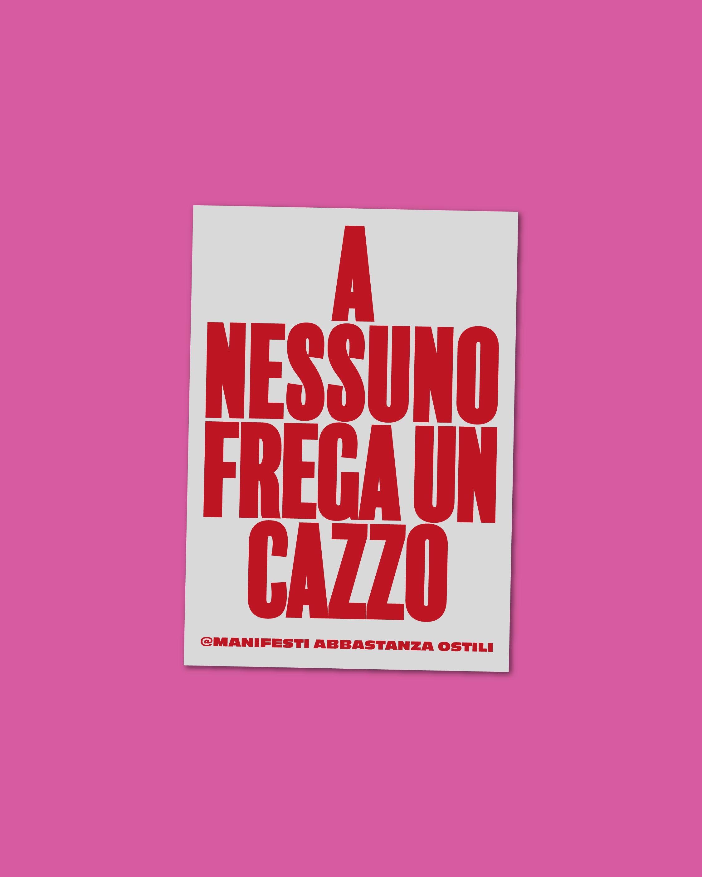 Adesivo - A nessuno frega un cazzo