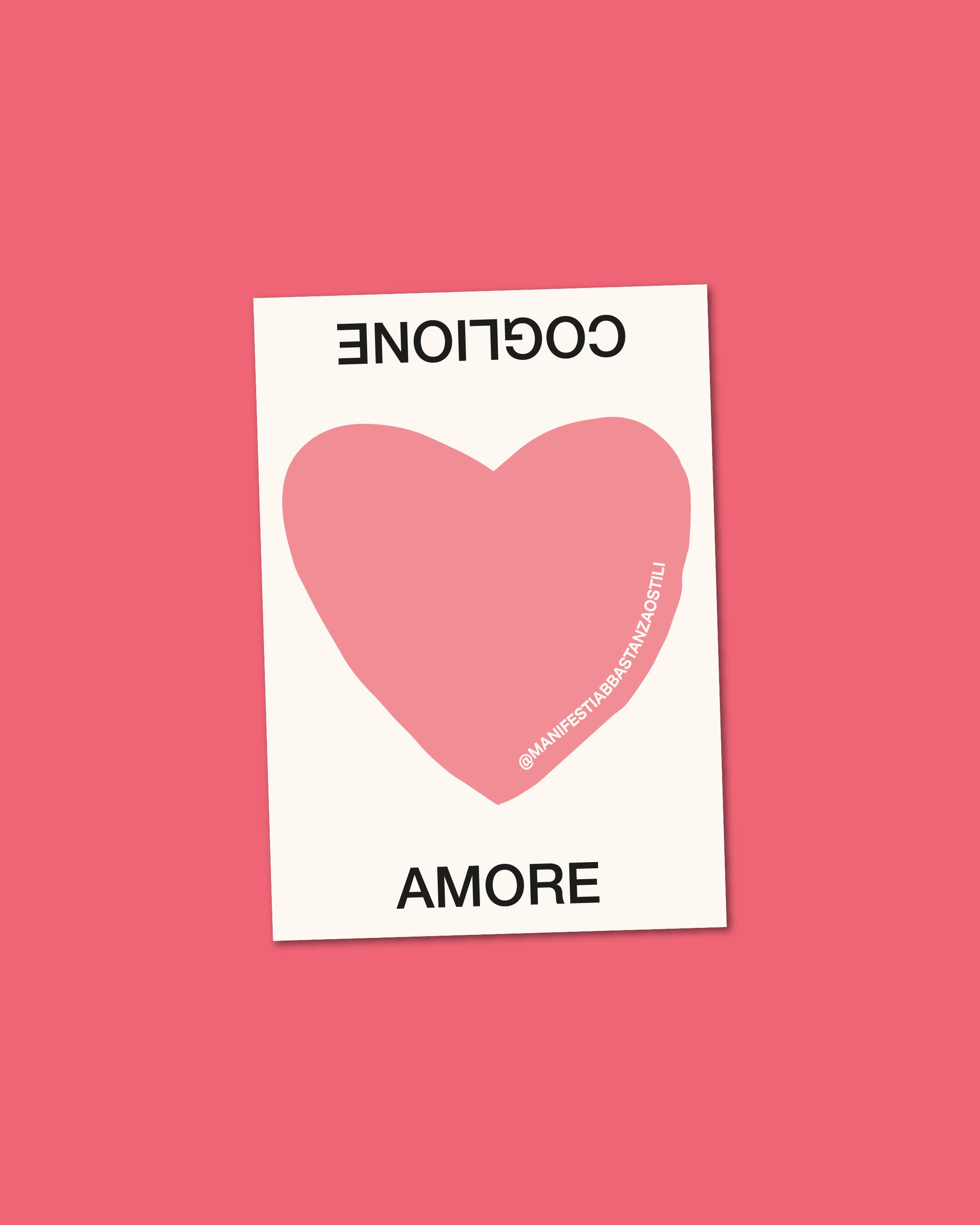 Adesivo - Amore / Coglione