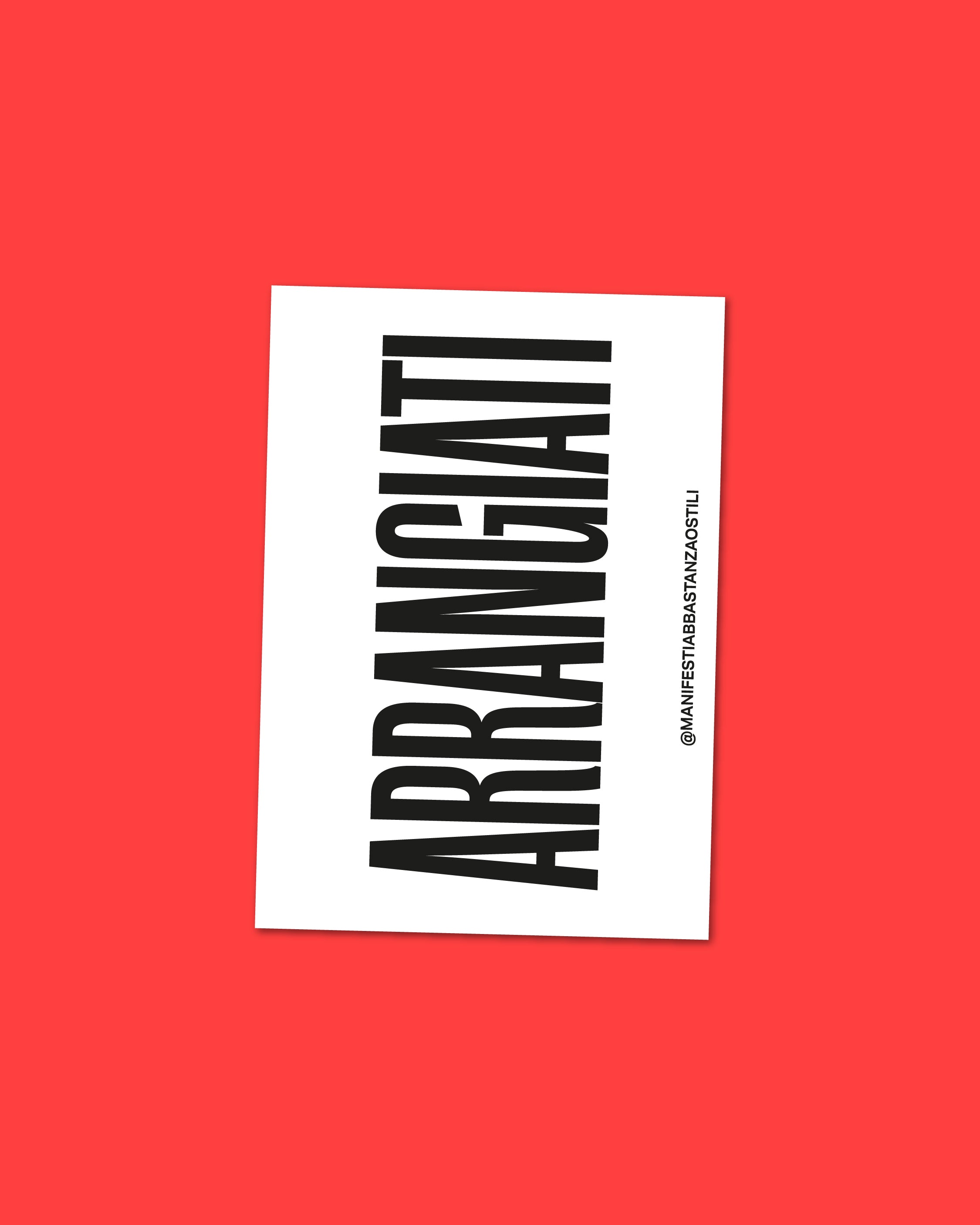 Adesivo - Arrangiati