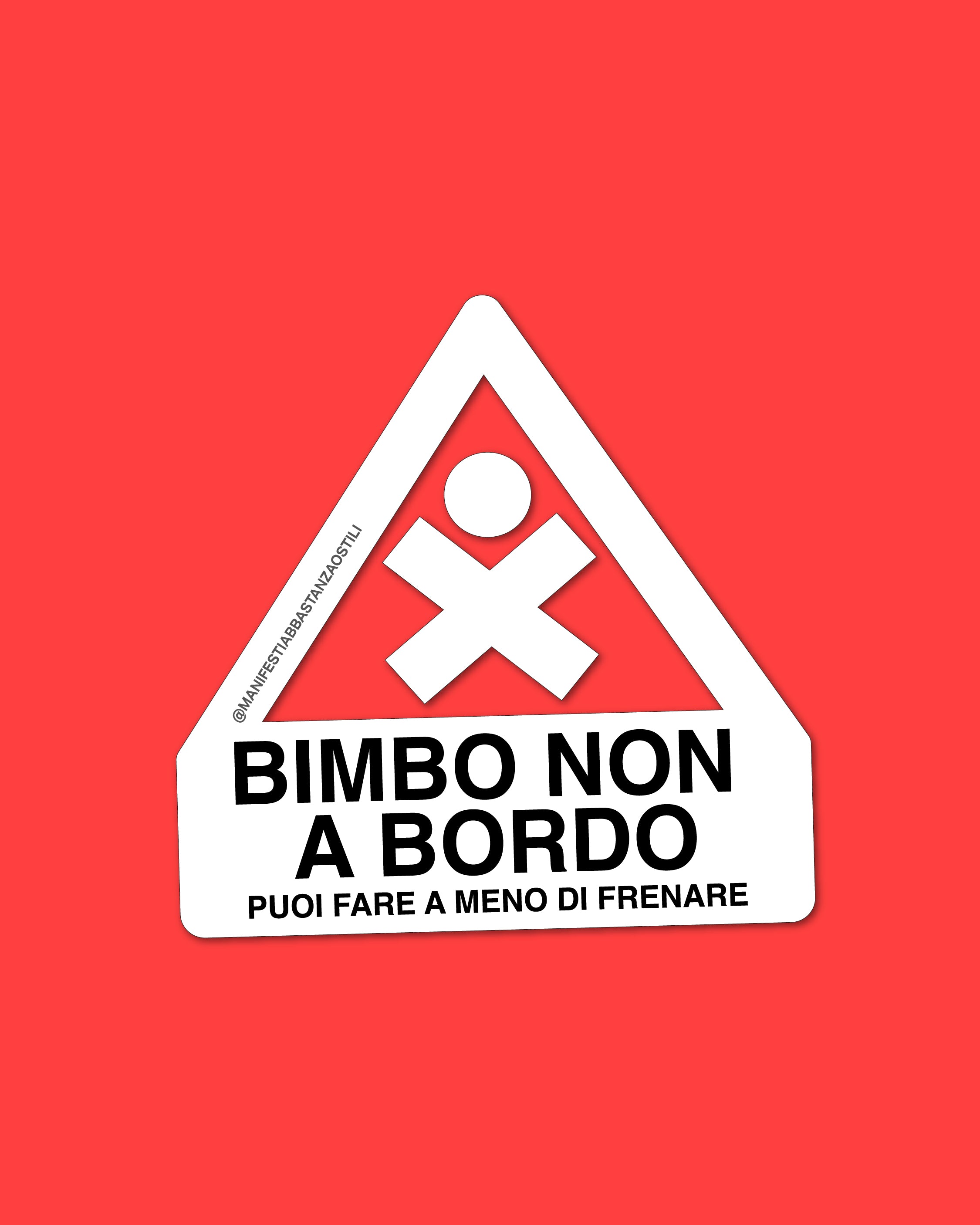 Adesivo - Bimbo non a bordo