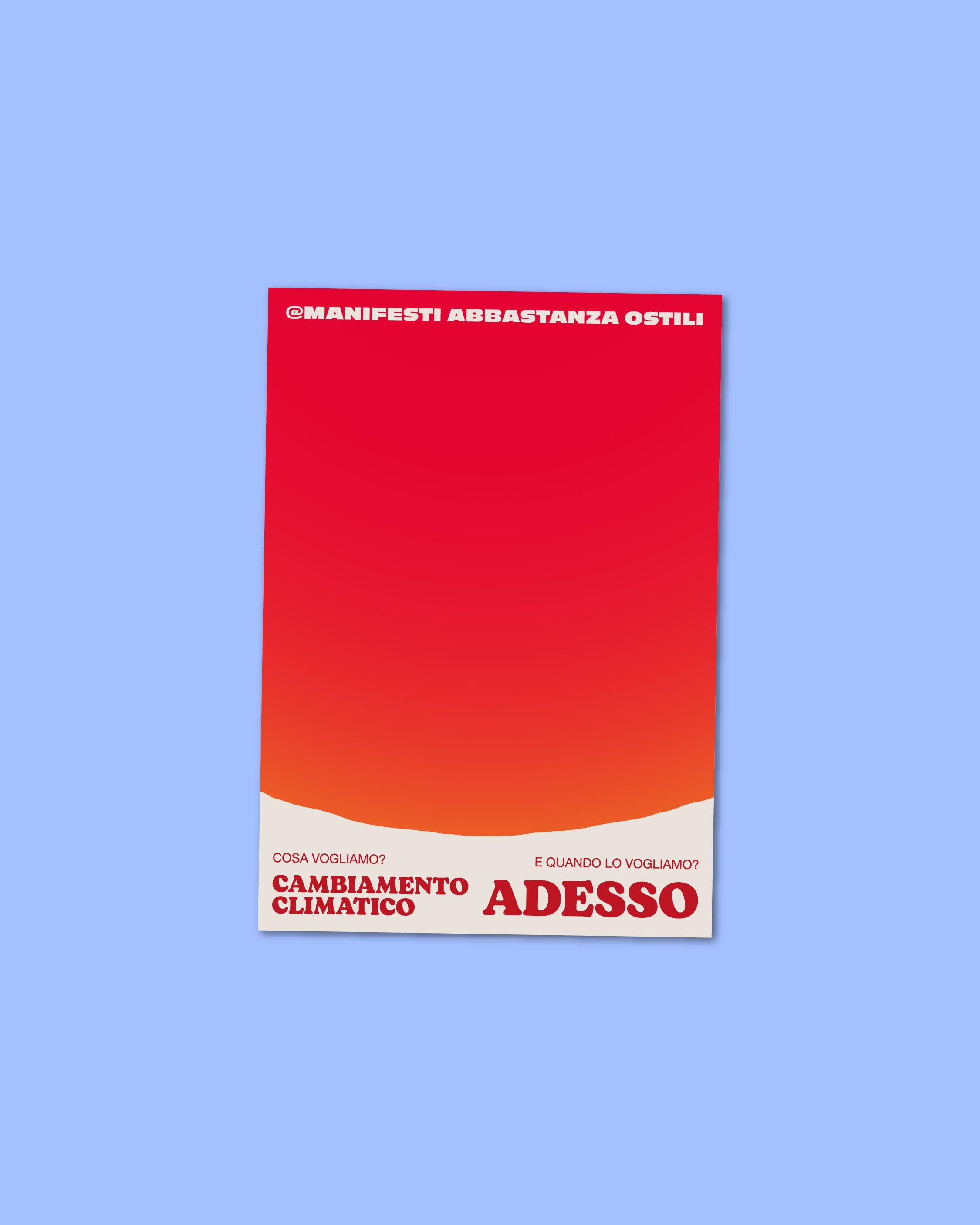 Adesivo - Cambiamento climatico