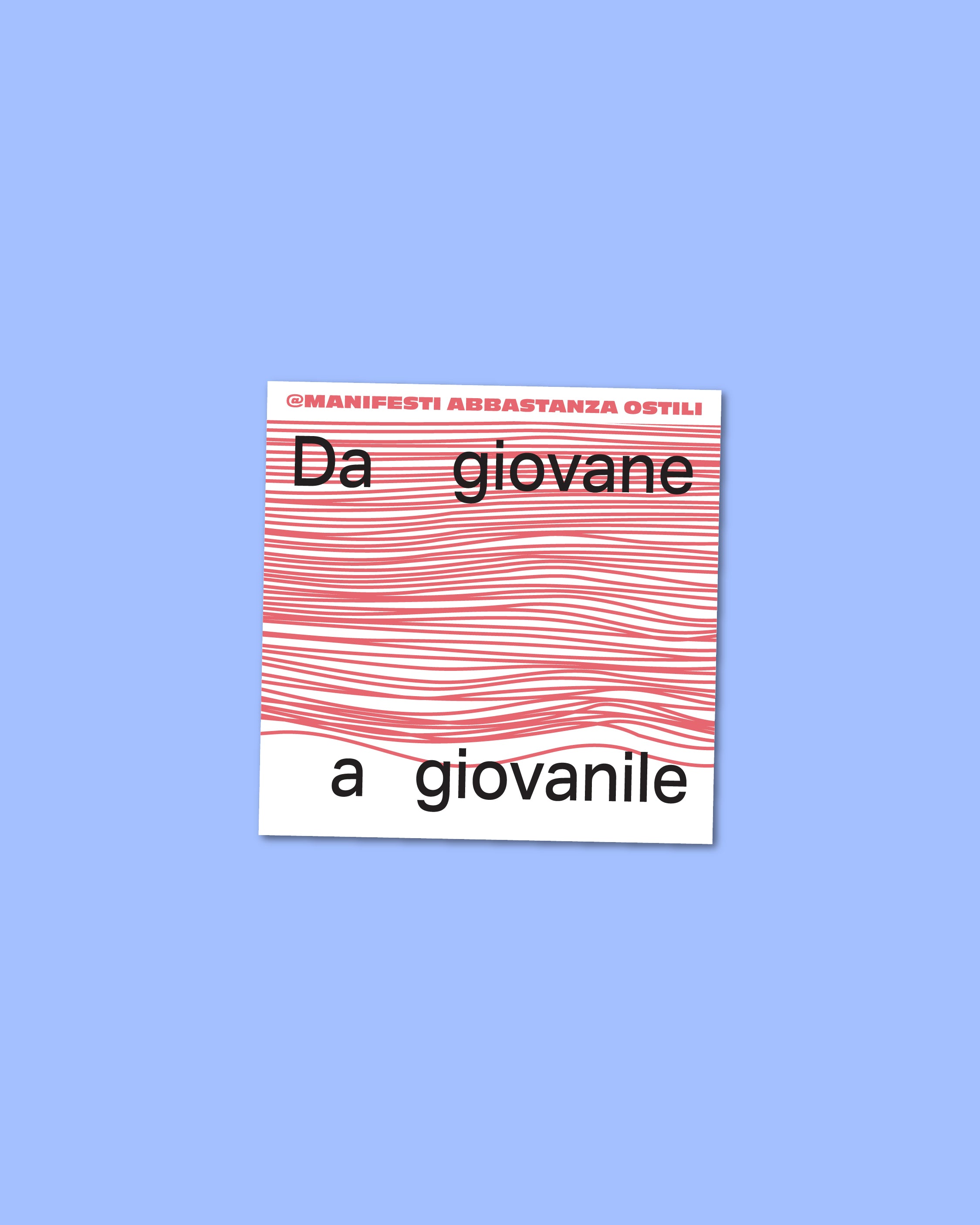 Adesivo - Da giovane a giovanile