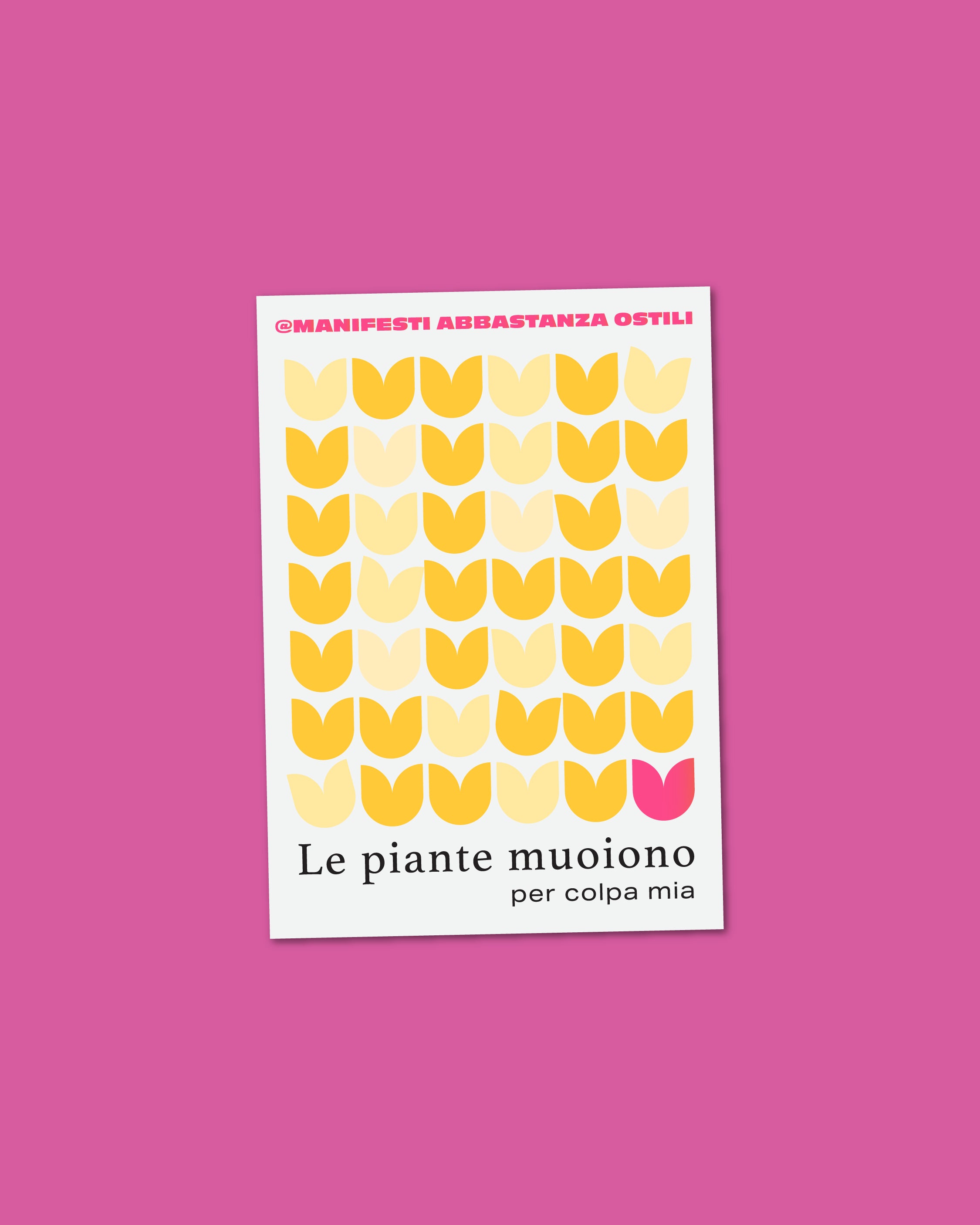 Adesivo - Le piante muoiono