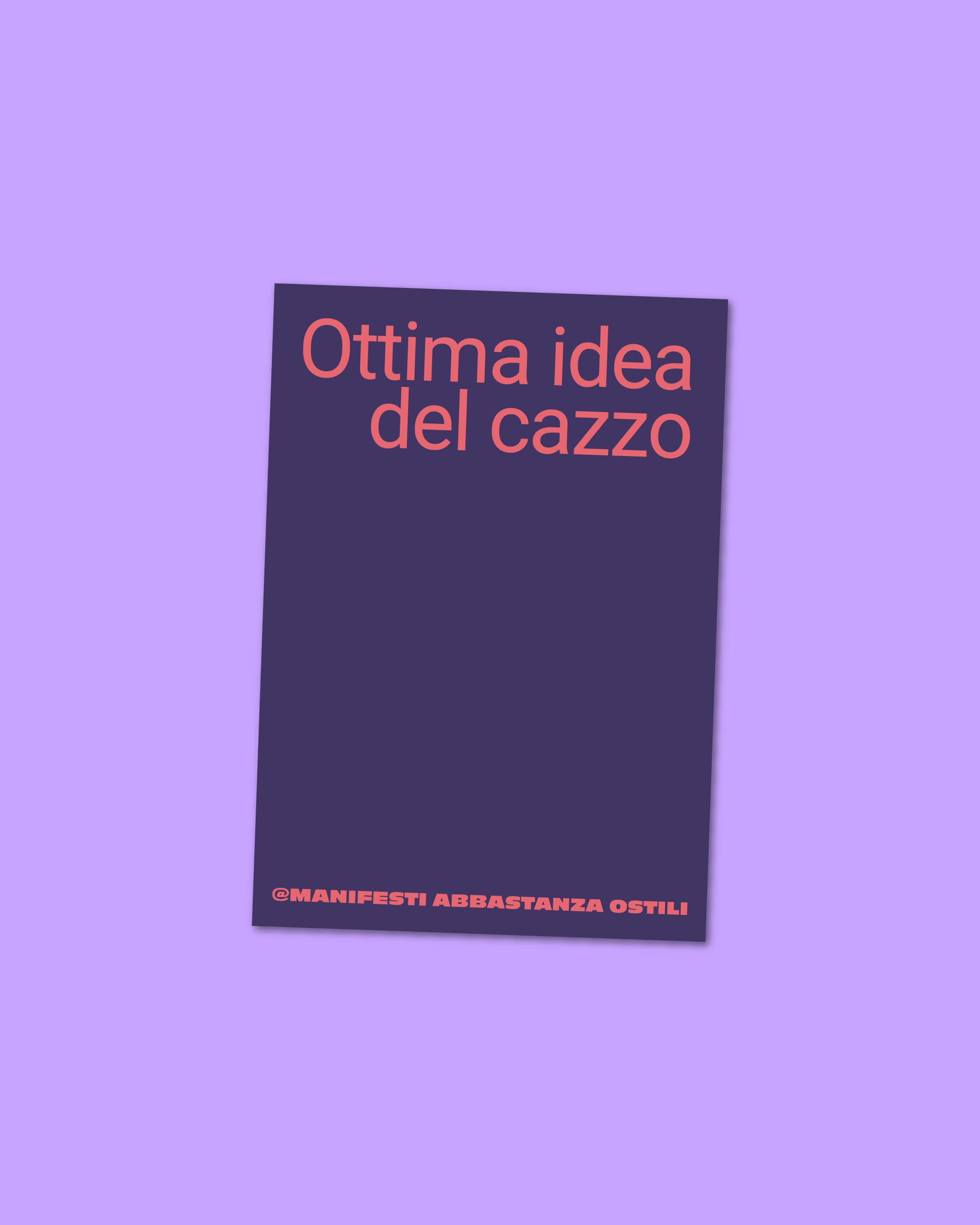Adesivo - Ottima idea del cazzo