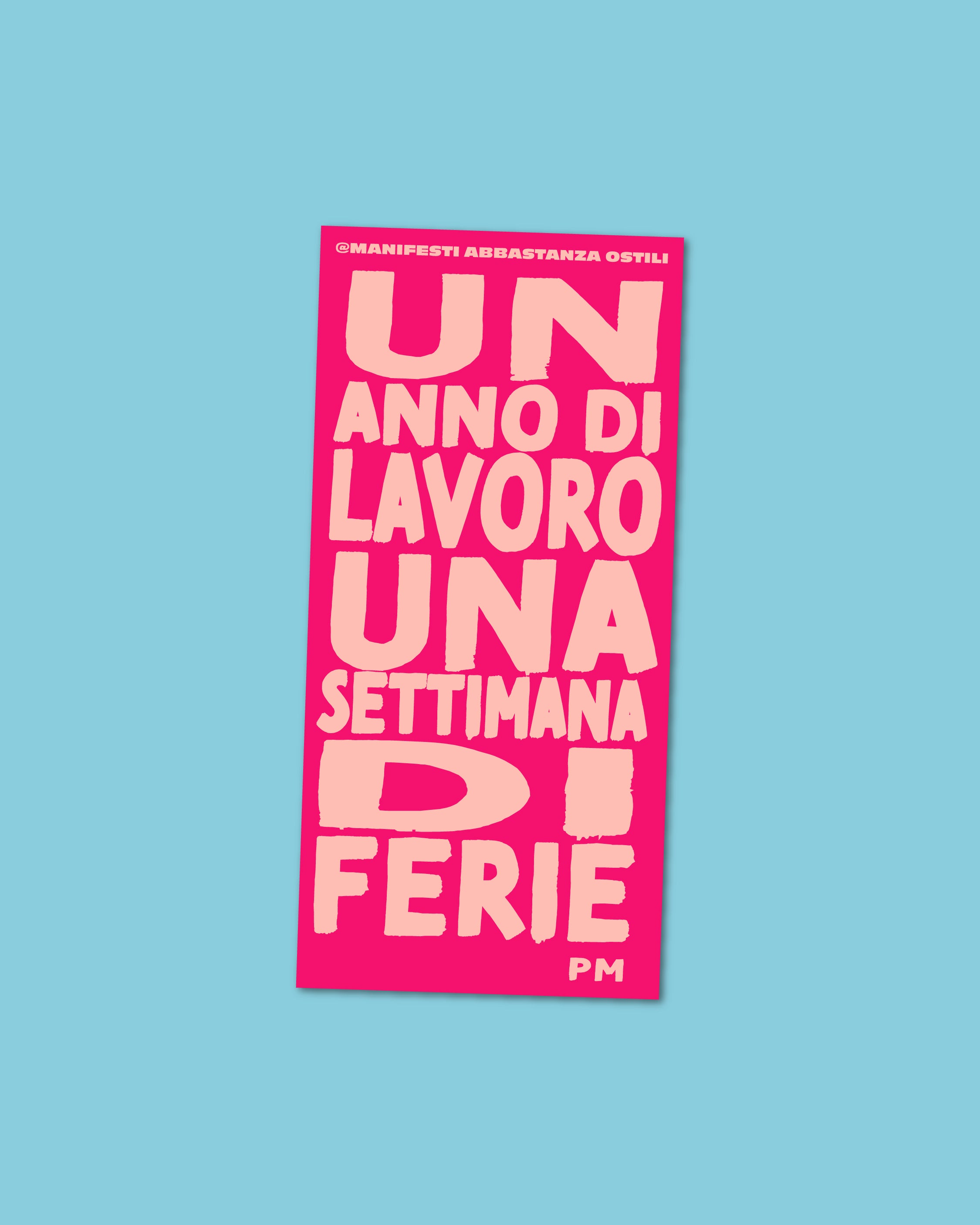 Adesivo - Un anno di lavoro