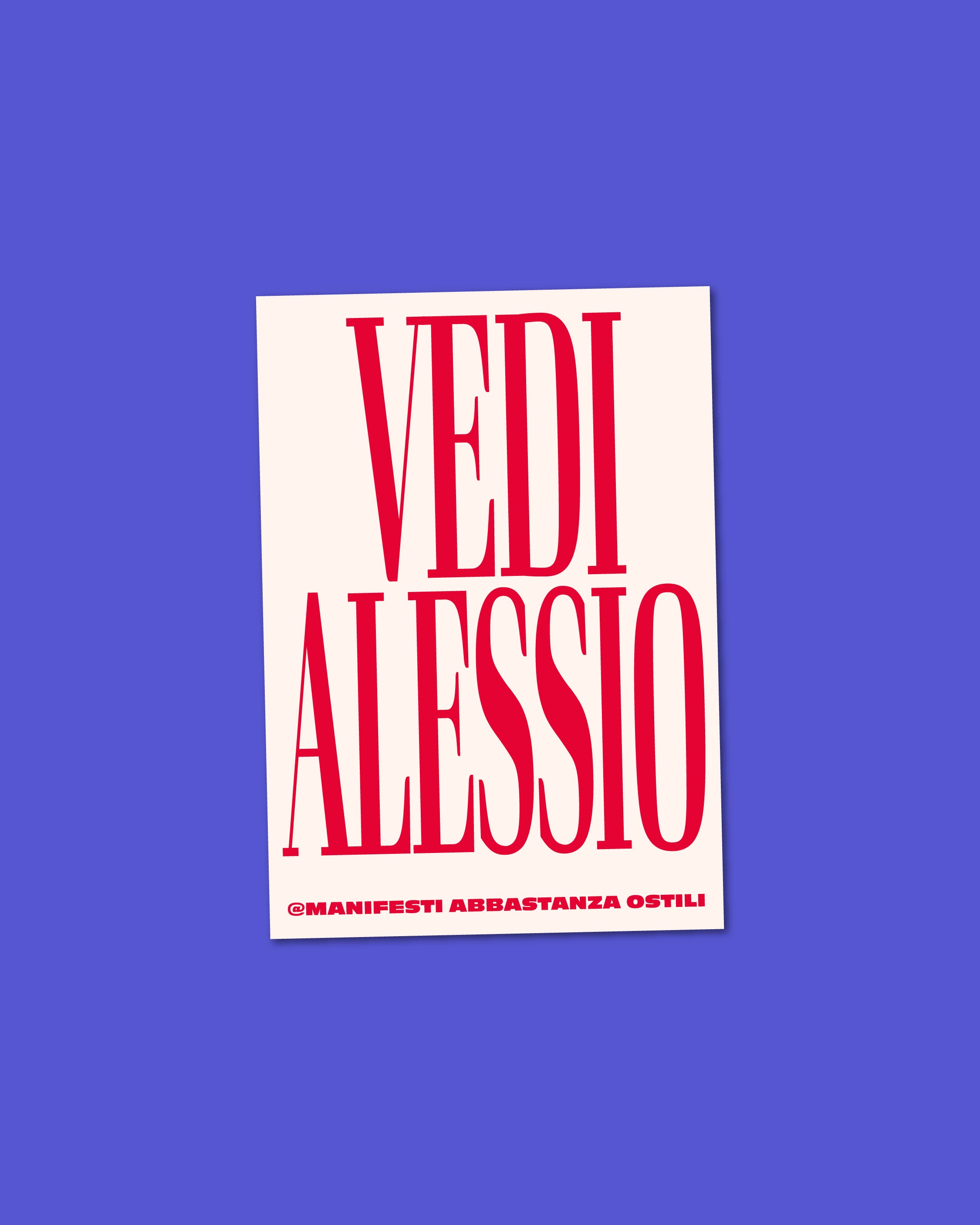 Adesivo - Vedi Alessio