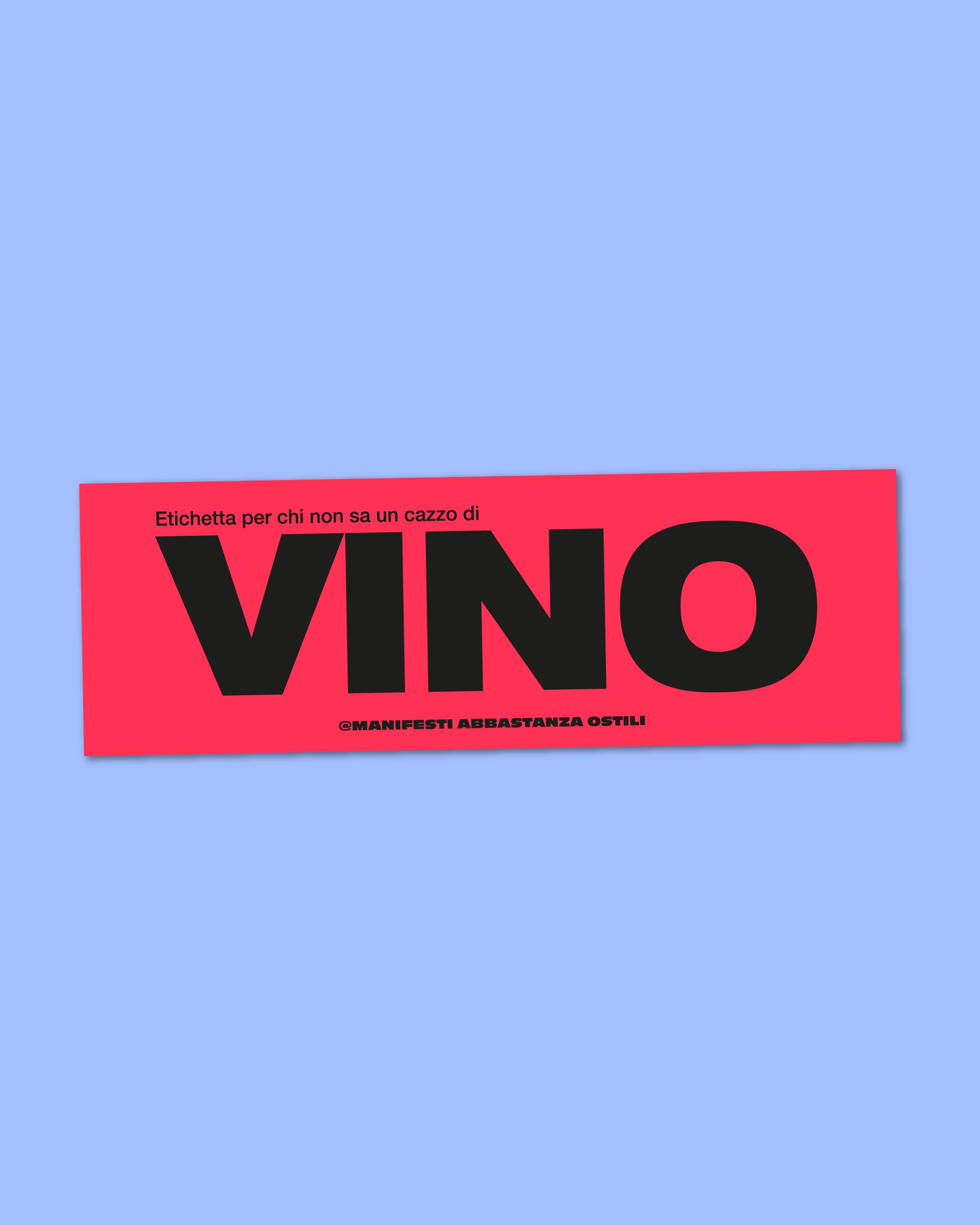 Adesivo - Vino Rosso