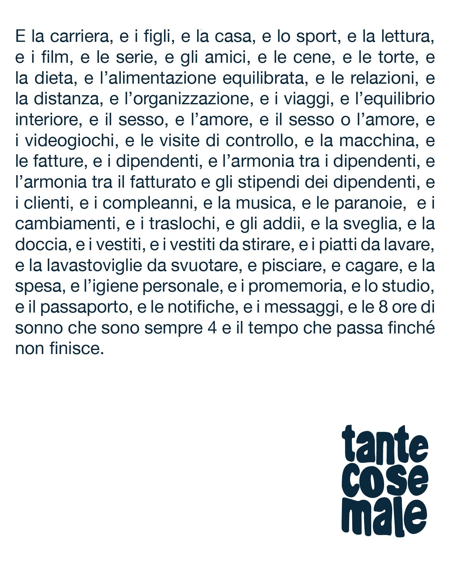 Tante Cose Male