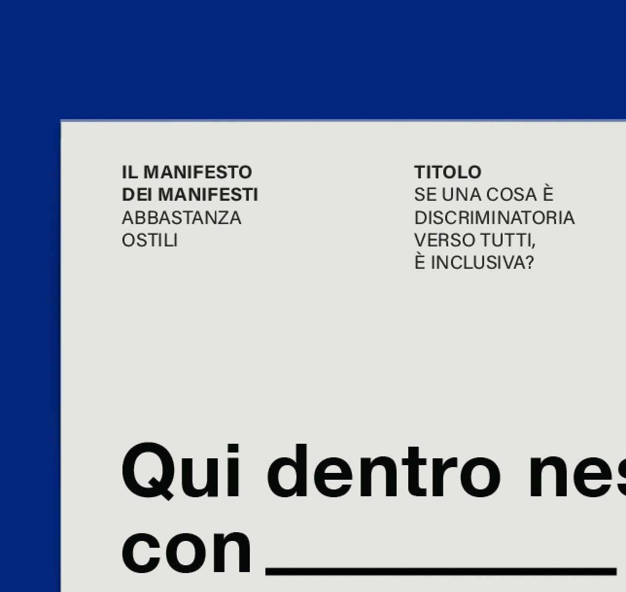 Manifesto dei manifesti