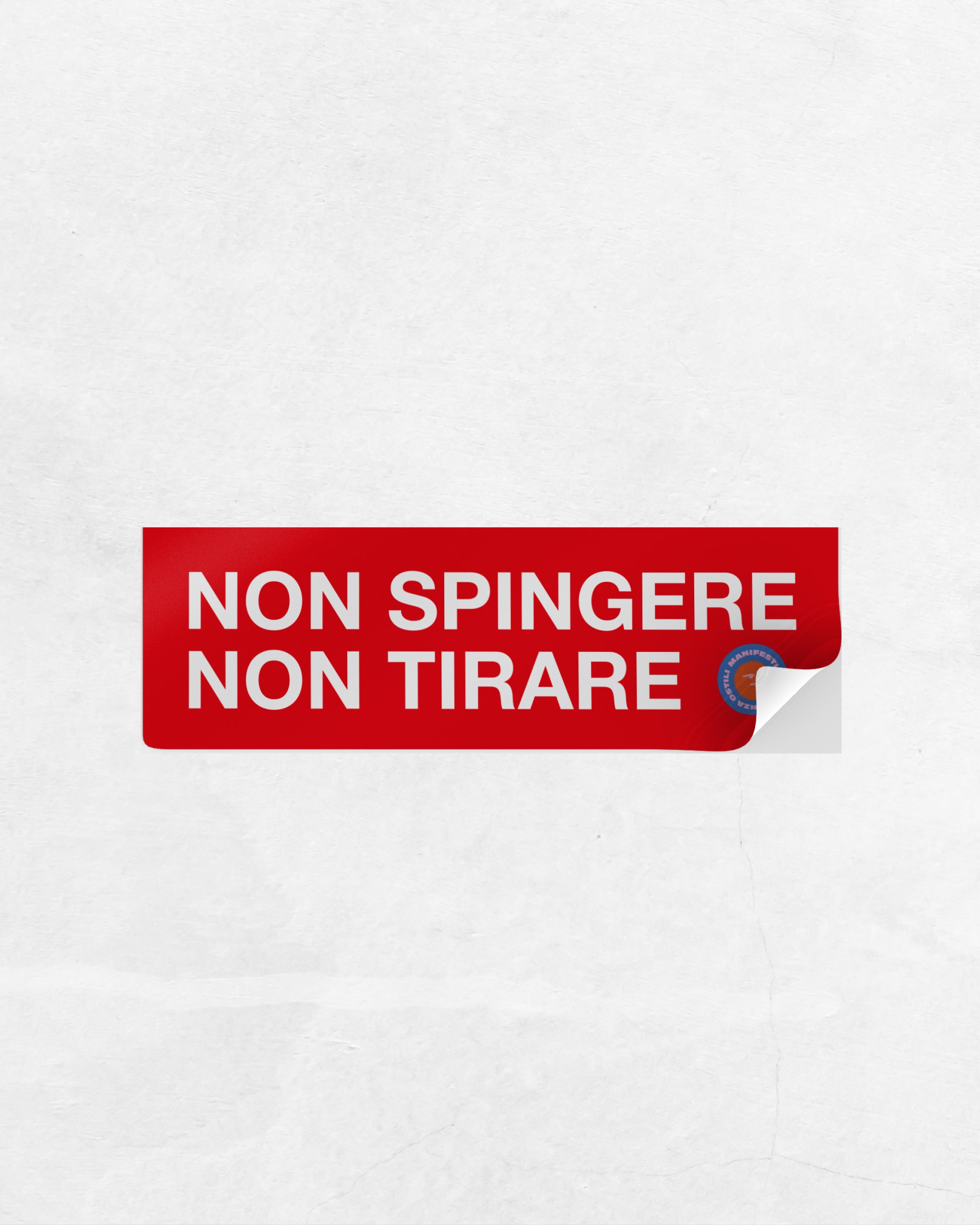 Adesivo - Non spingere Non tirare